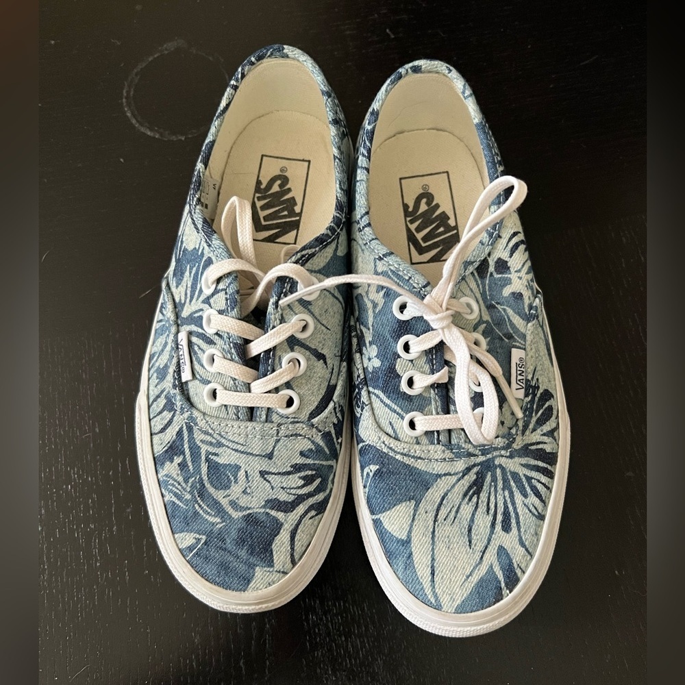 Vans off the Wall Índigo Tropical Pattern Size 6 - Picture 4 of 6